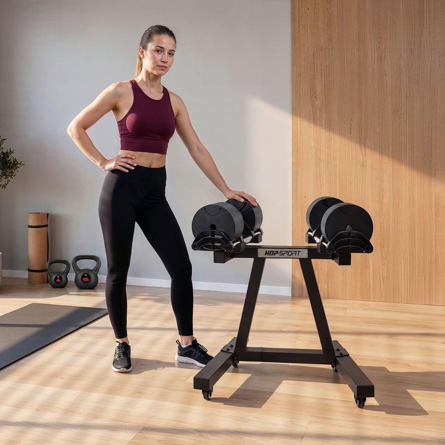 Stojak na hantle regulowane HS- - 1