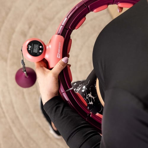 HULA HOOP CIEMNO RÓŻOWE NOWE