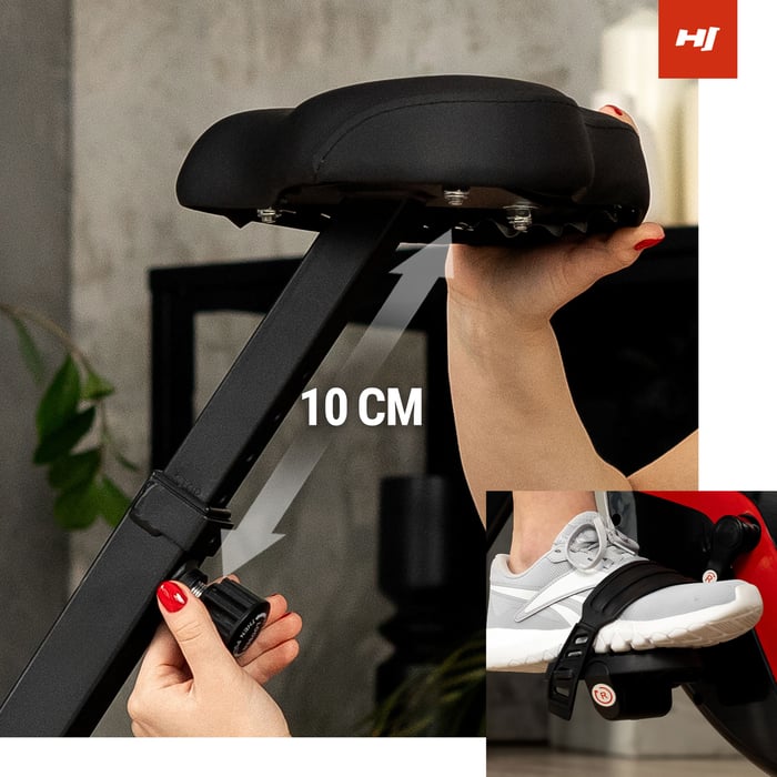 Vélo d’intérieur HS-3020X Quest avec selle et pédales ajustables