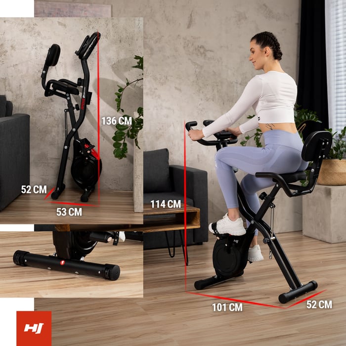 Klappbares und kompaktes Hometrainer von Hop-Sport