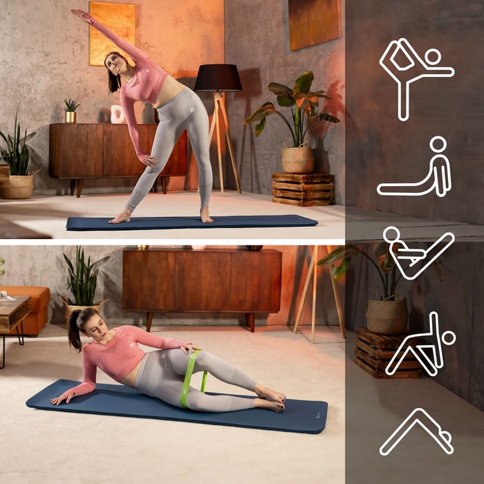 Tapis d’entraînement Hop-Sport pour yoga pilates musculation