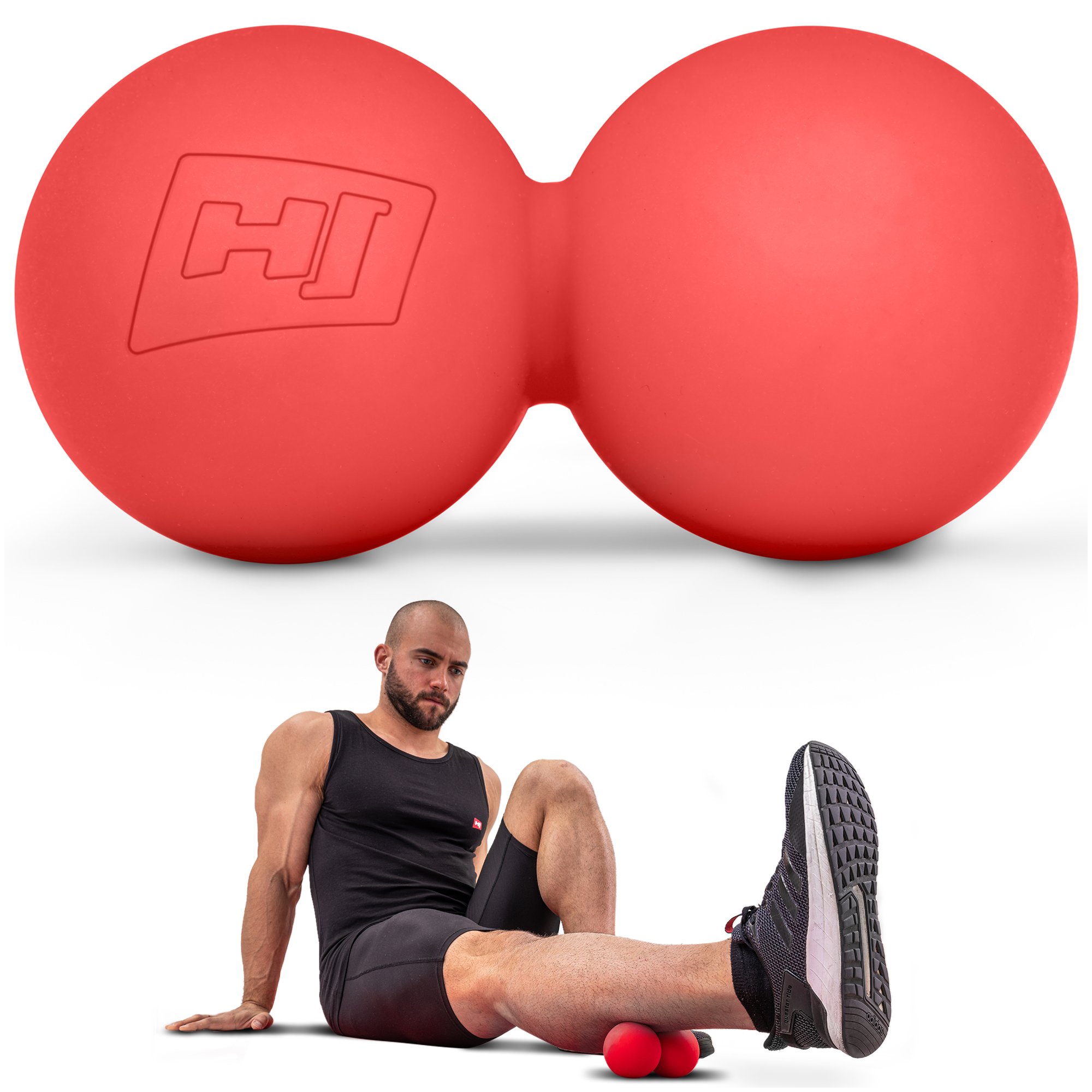 Effektive Selbstmassage mit Ball von Hop-Sport – reduziert Verspannungen und fördert die Durchblutung