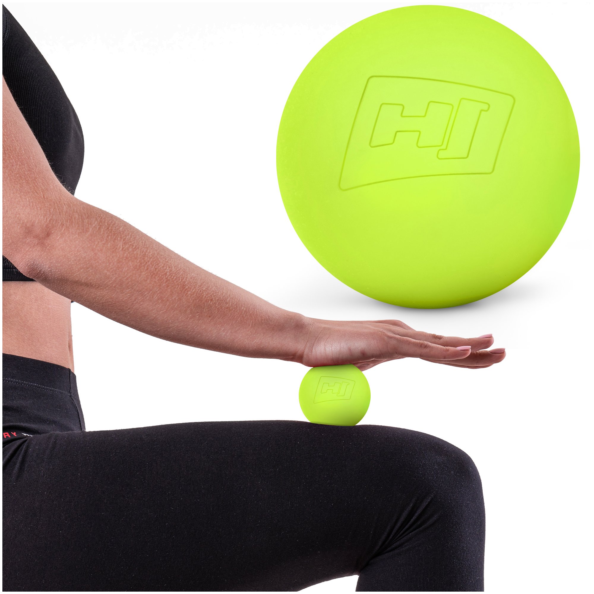 Faszienball von Hop-Sport fördert die Durchblutung und hilft beim Straffen der Haut bei Cellulite