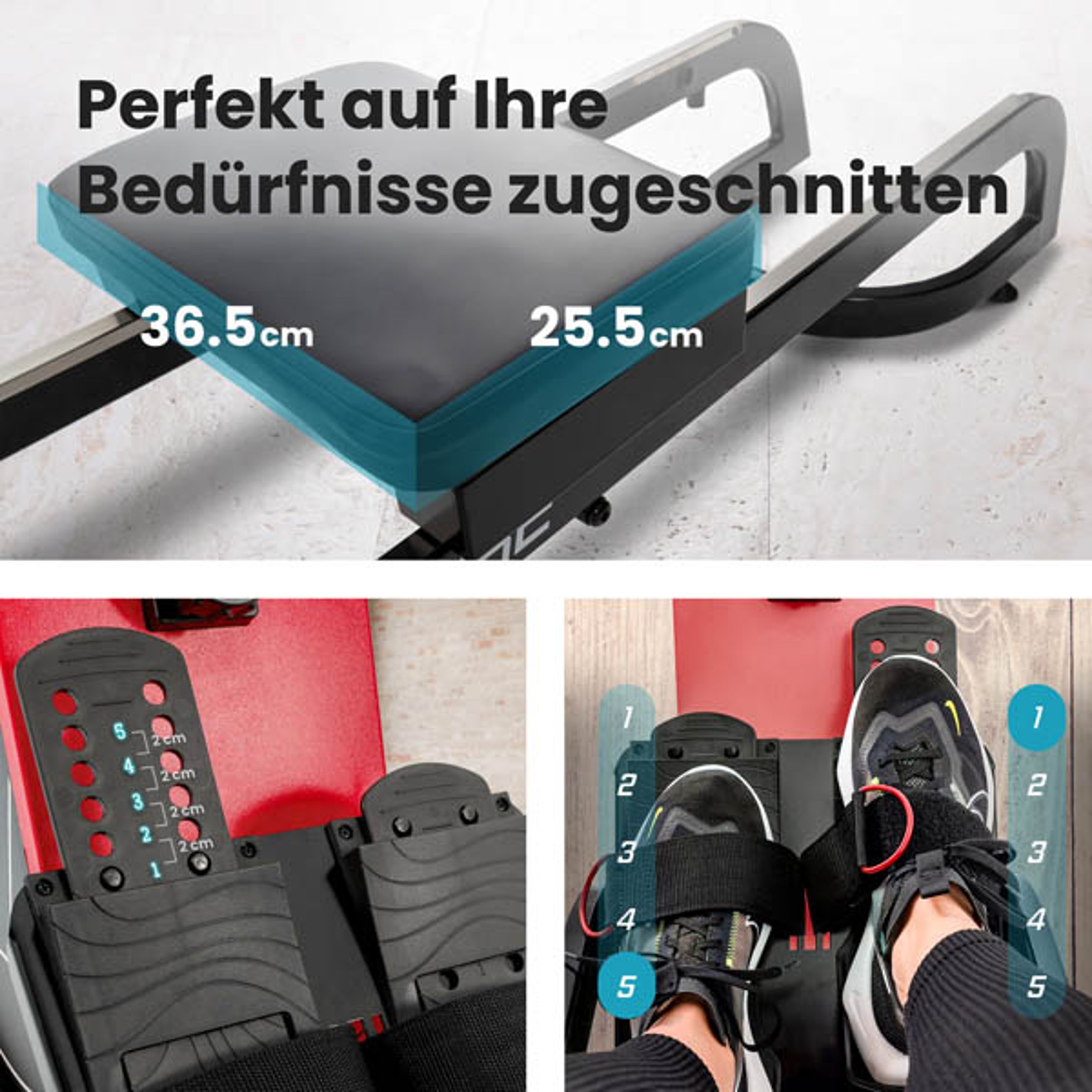 Rutschfeste Fußpedale und ergonomischer Sattel bei 070R Nuke