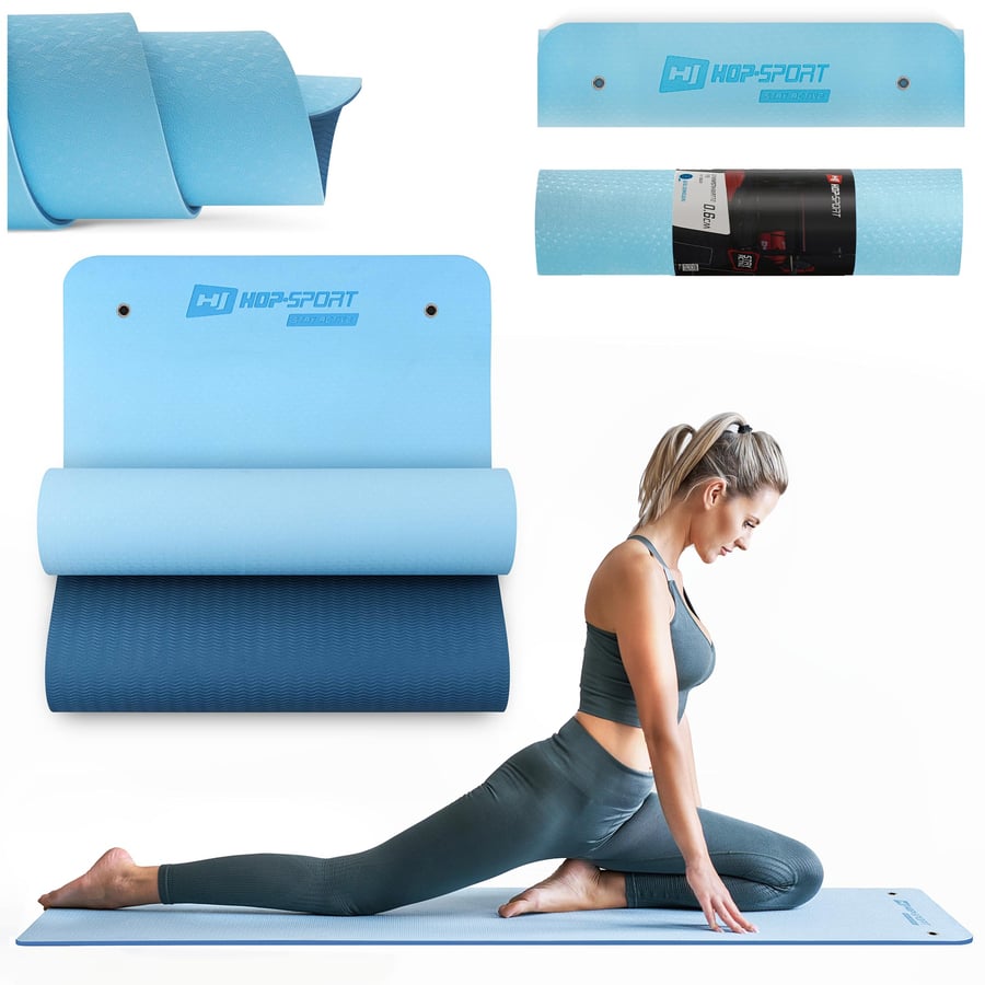 Yogamatte TPE mit Ösen 0,8cm HS - 8