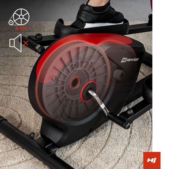 Crosstrainer HS-2050C mit elliptischem magnetischem Widerstandssystem für leisen und gelenkschonenden Trainingsbetrieb, Schwungmasse 9 kg.
