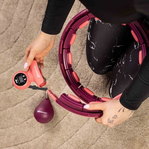 HULA HOOP CIEMNO RÓŻOWE NOWE