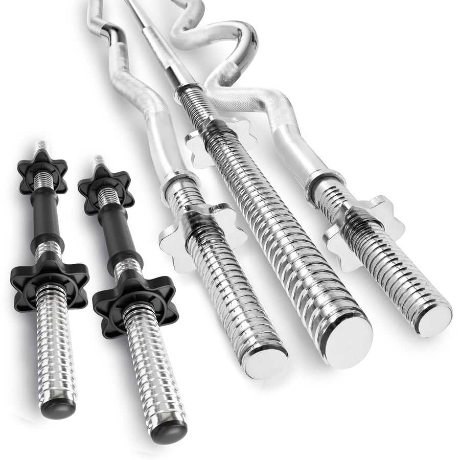 Hantelset 173kg + Hantelbank HS