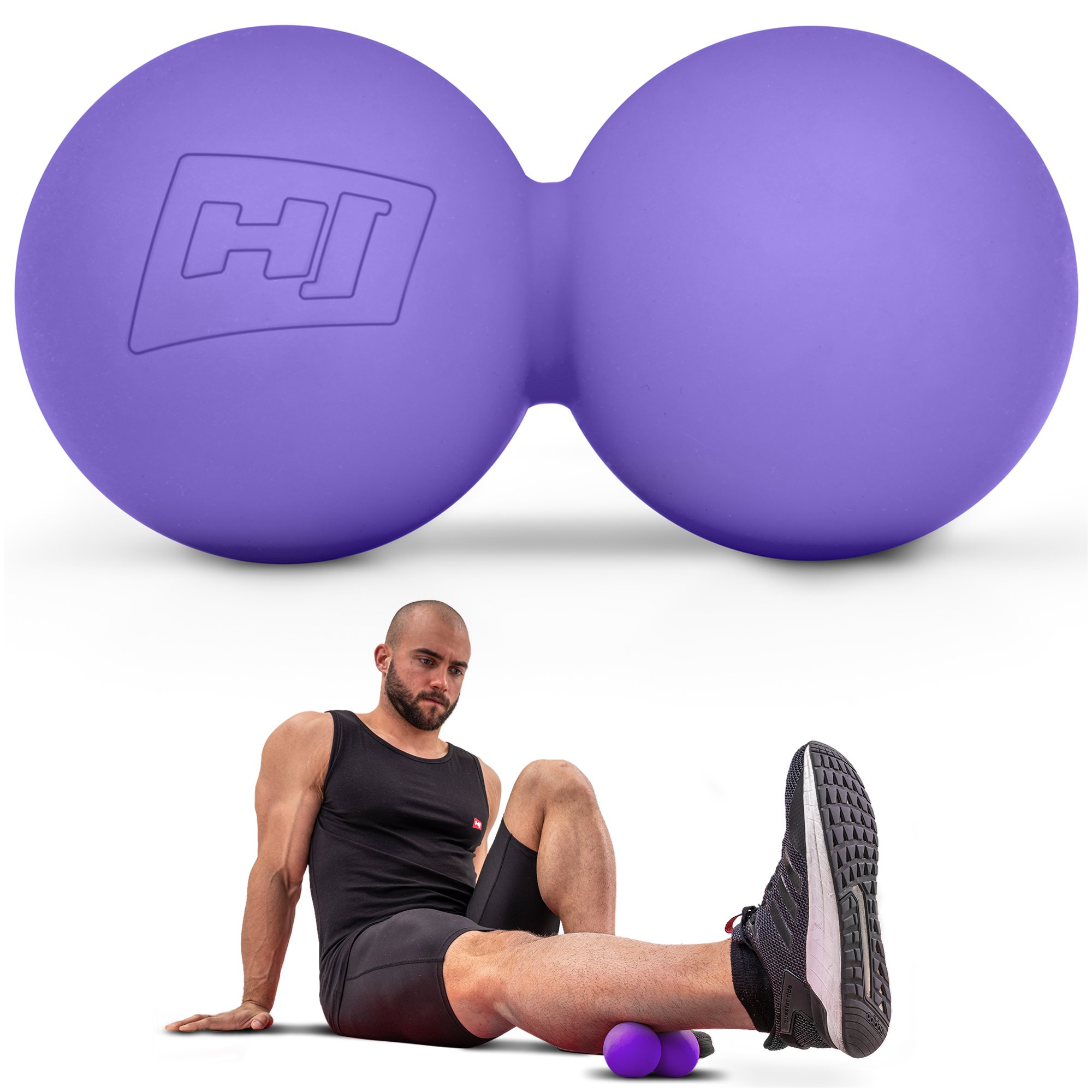 Effektive Selbstmassage mit Ball von Hop-Sport – reduziert Verspannungen und fördert die Durchblutung