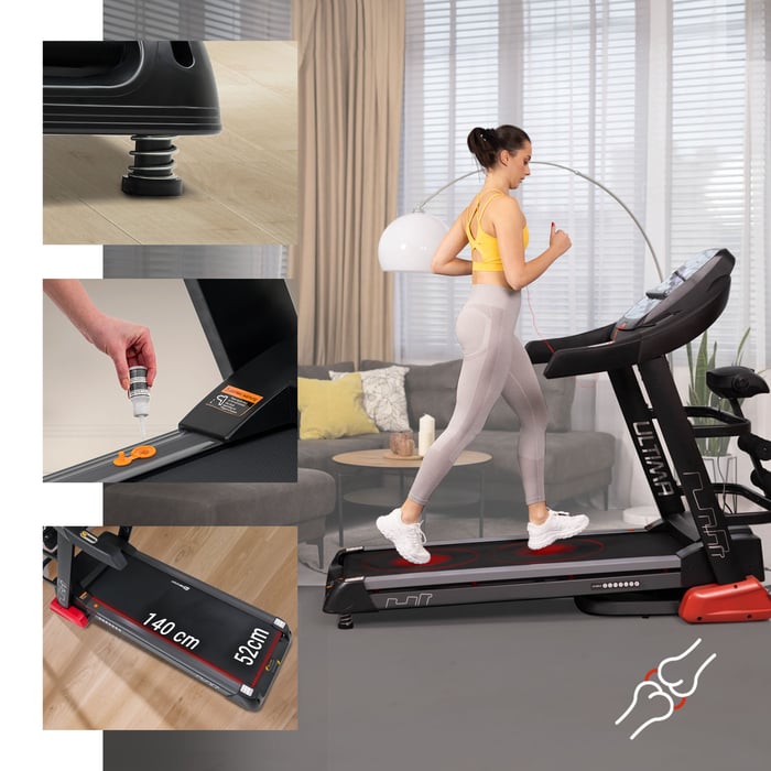 Laufband mit Dämpfung, 52×140 cm Lauffläche ermöglicht ein komfortables Training