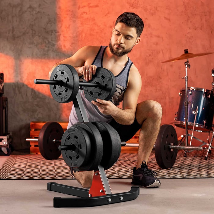 Support de rangement pour disques et barres capacité 200 kg