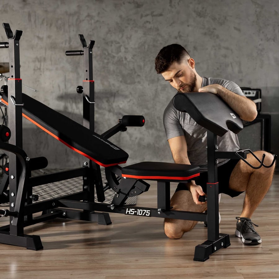Hantelbank HS-1075 mit Latzug