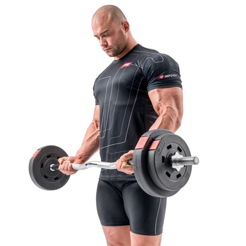 Hantelset 36 kg, SZ-Stange, 2 K