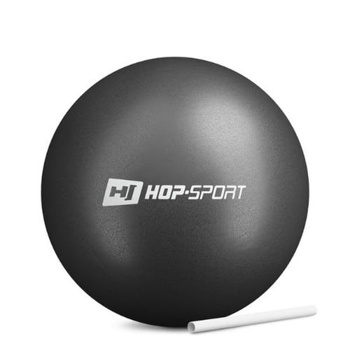 Hop-Sport Pilatesball in Schwarz mit Pumpe für Gymnastik und Fitness