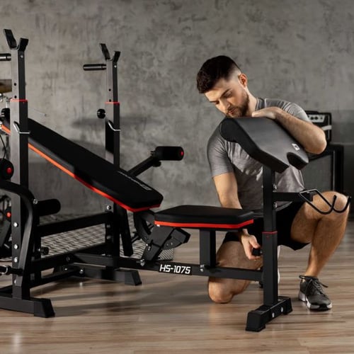 Produkttest: Multifunktions-Hantelbank HS-1075 mit Latzugturm von Hop-Sport