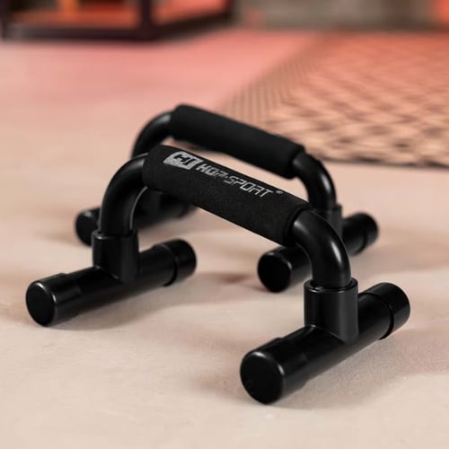Hop-Sport schwarze Liegestützgriffe aus Kunststoff von Hop-Sport im Test 