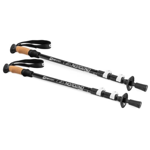 Wanderstöcke Test: Hop-Sport Nordend Pro mit Korkgriff und Schnellverschluss