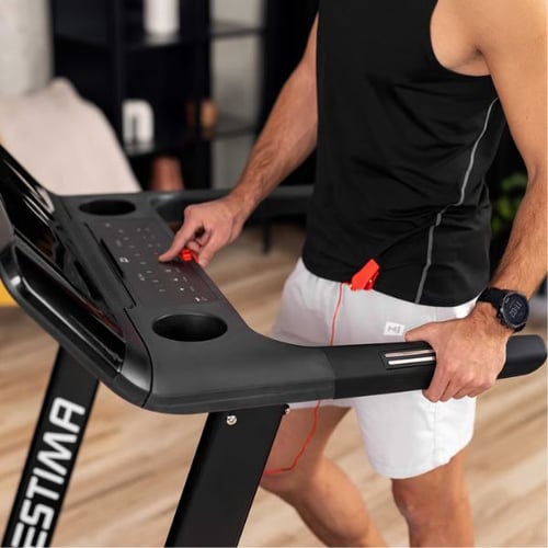 Laufband mit Konsole und Sicherheitsclip von Hop-Sport