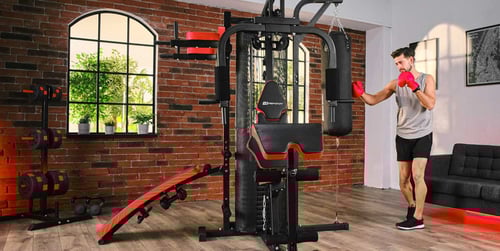 Hop-Sport Produkttest: Kraftstation HS-1054K mit Boxsack unter der Lupe