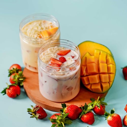 Gesundes Joghurt-Dessert für Muskelaufbau Ernährung