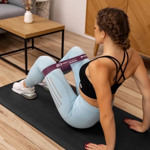 Hop-Sport Fitnessband mit Schlaufen für Muskelaufbau Übungen