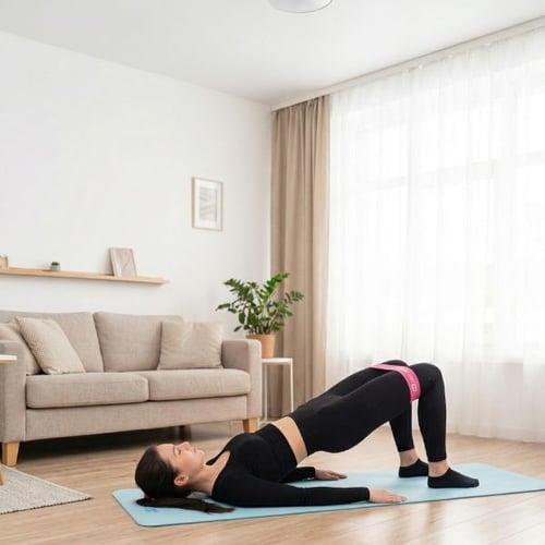 Hop-Sport Mini Band Glute Bridge