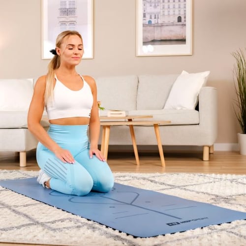 Pilates Matte von Hop-Sport für ruhige Übungen im Wohnbereich