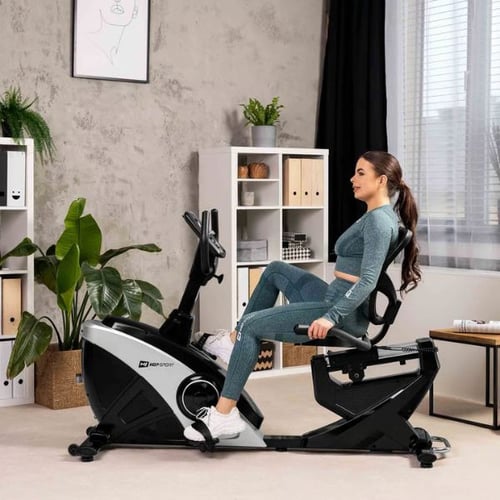 Hop-Sport Liegeergometer mit bequemer Rückenlehne für gelenkschonendes Training