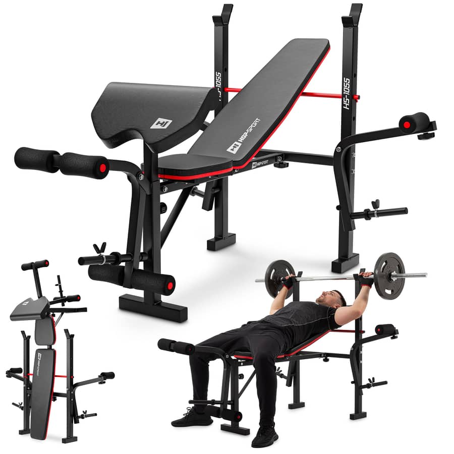 DARDVORLAG Hantelbank Klappbar - 7-fach Verstellbar 150kg Tragkraft