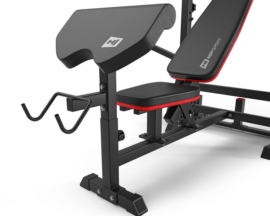 Hantelset 105kg + Hantelbank HS - 5