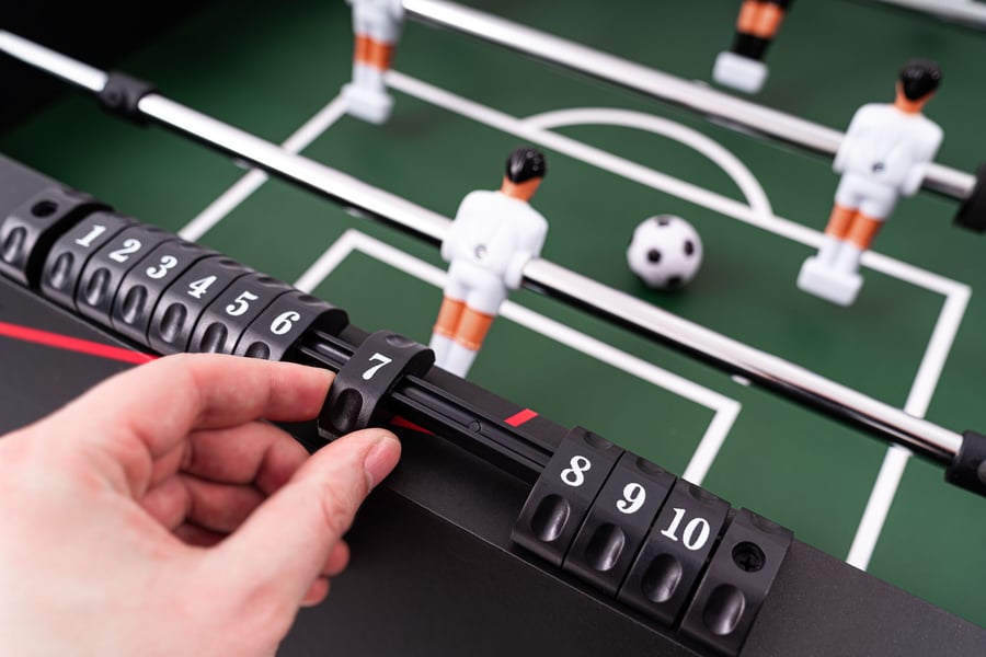 Tischkicker SECTOR- schwarz-wei