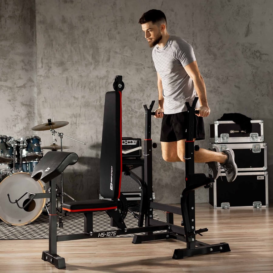 Hantelbank HS-1075 mit Latzug