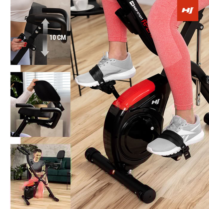 Zahlreiche Einstellmöglichkeiten beim Fitnessbike X-Bike Apeks