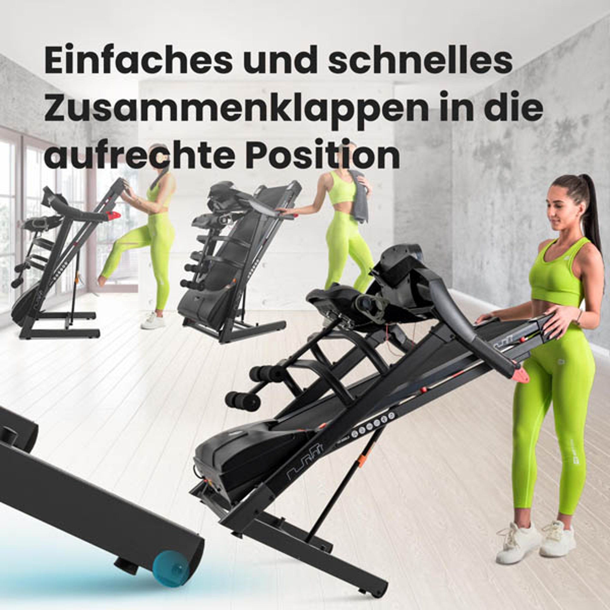Klappsystem im Laufband HS-1500LB Vista