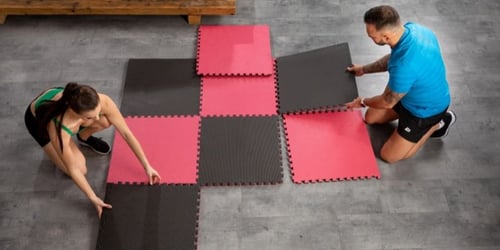 Bodenschutzmatten Test fürs Home Gym