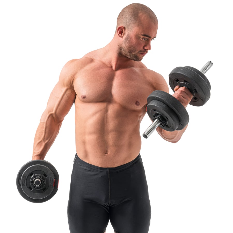 Kunststoff Hantelset 38 kg mit