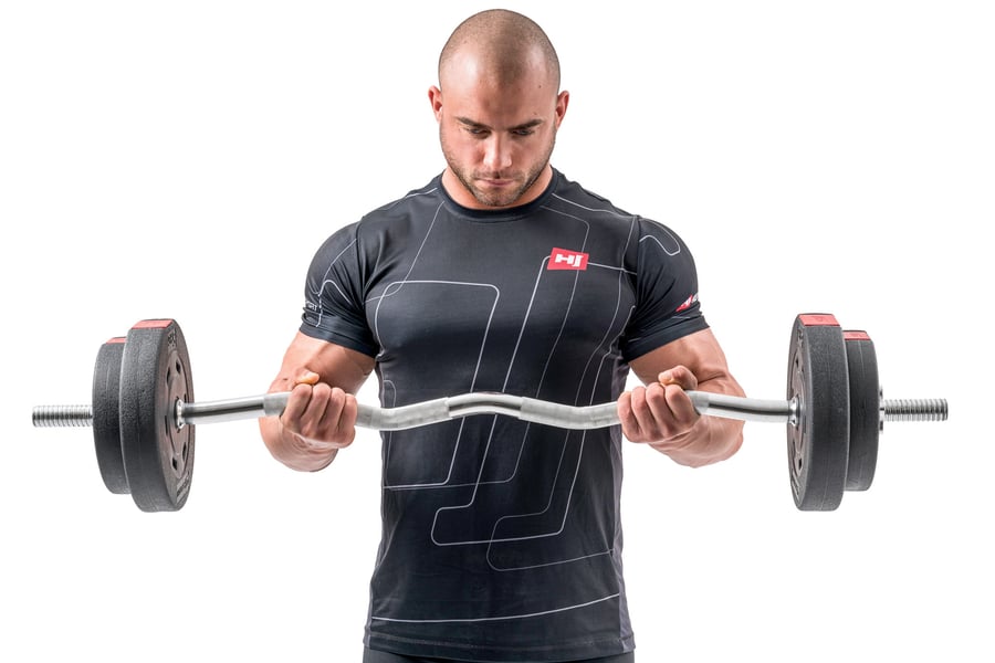 Hop-Sport Hantelset 125kg, Hant