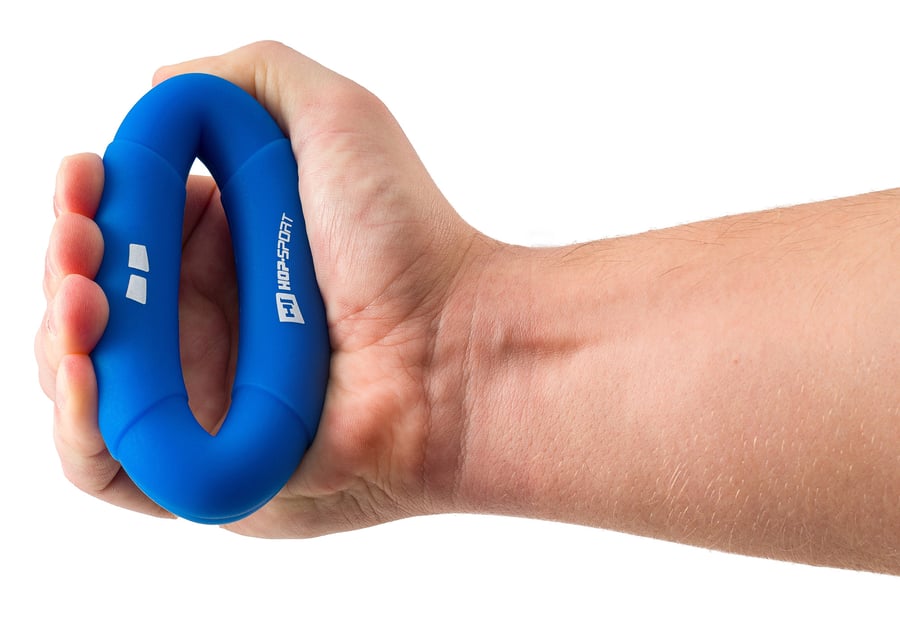 Ovaler Handtrainer aus Silikon