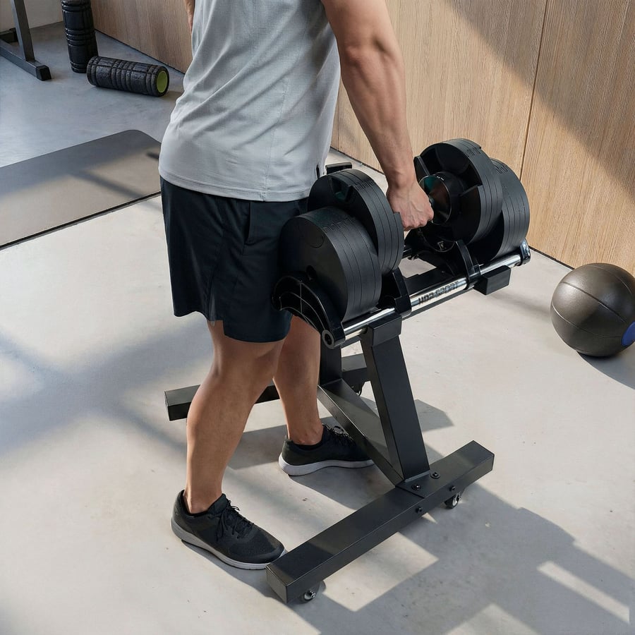 Stojak na hantle regulowane HS- - 4