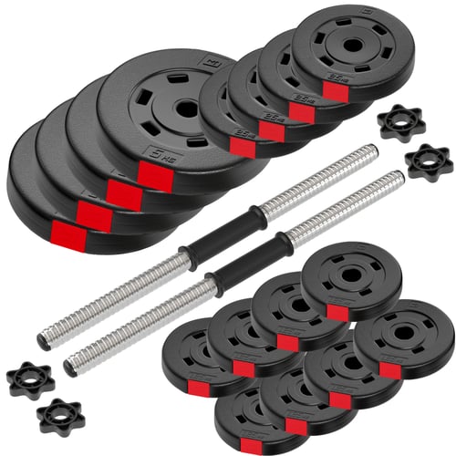 Hantelset 40kg + Hantelbank HS-