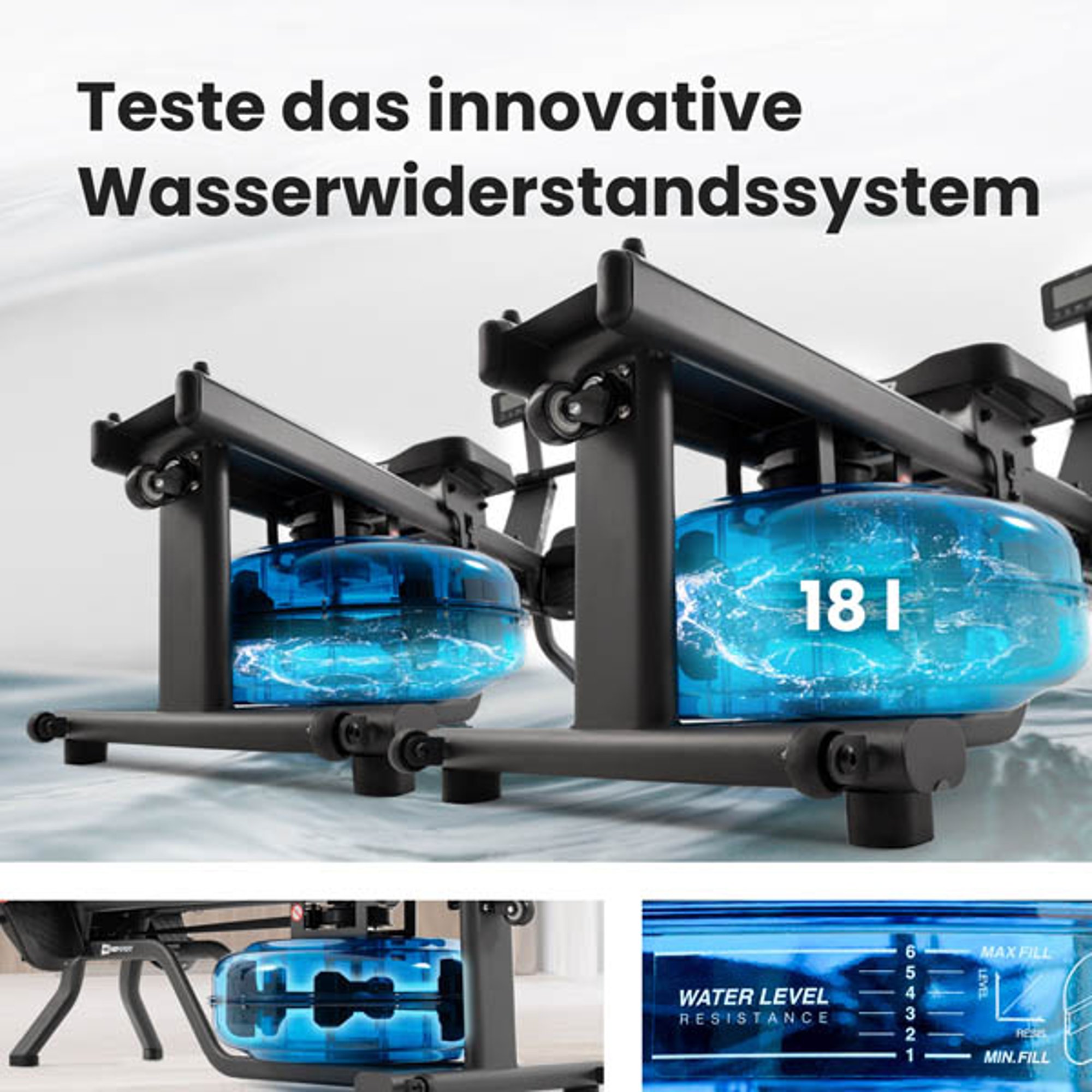 Widerstandssystem bei Rudergerat 160WR