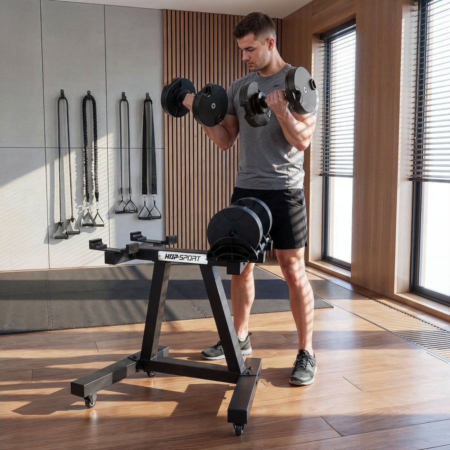 Stojak na hantle regulowane HS- - 2