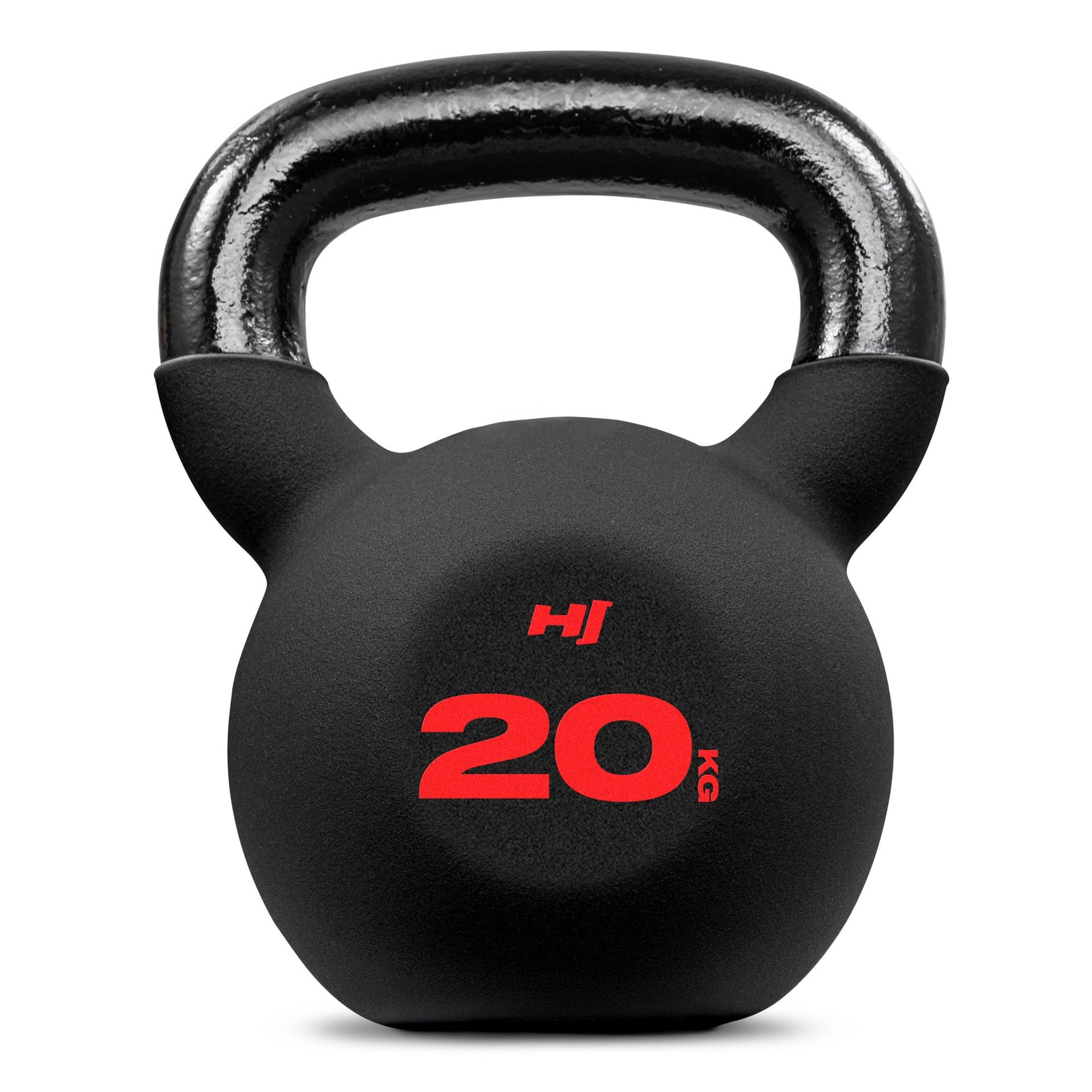 Hop-Sport Kettlebell 20 kg aus Kunststoff mit roter Gewichtsanzeige