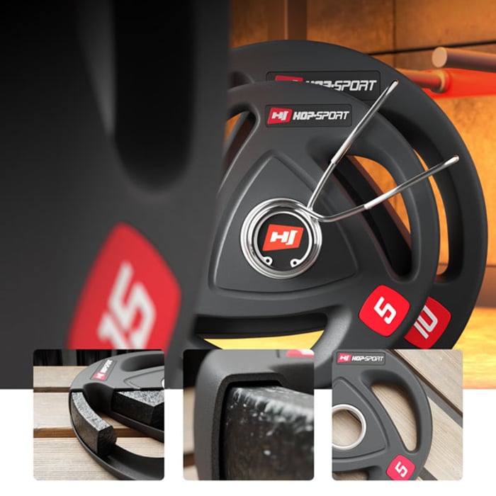 Disque olympique pour musculation fonctionnelle, cardio.