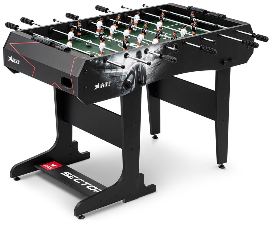 Tischkicker SECTOR- schwarz-wei