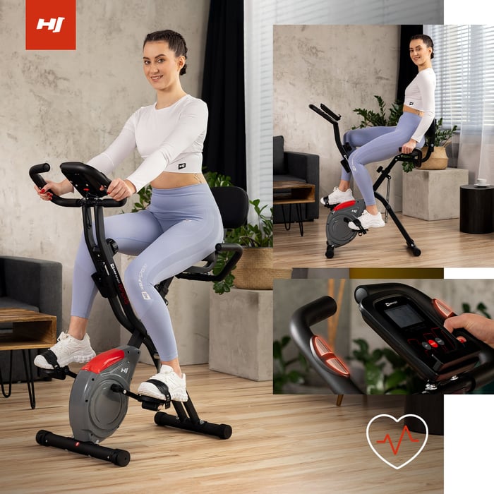 Vélo d’intérieur HS-3030X Apeks avec positions d’entraînement verticale et semi-allongée