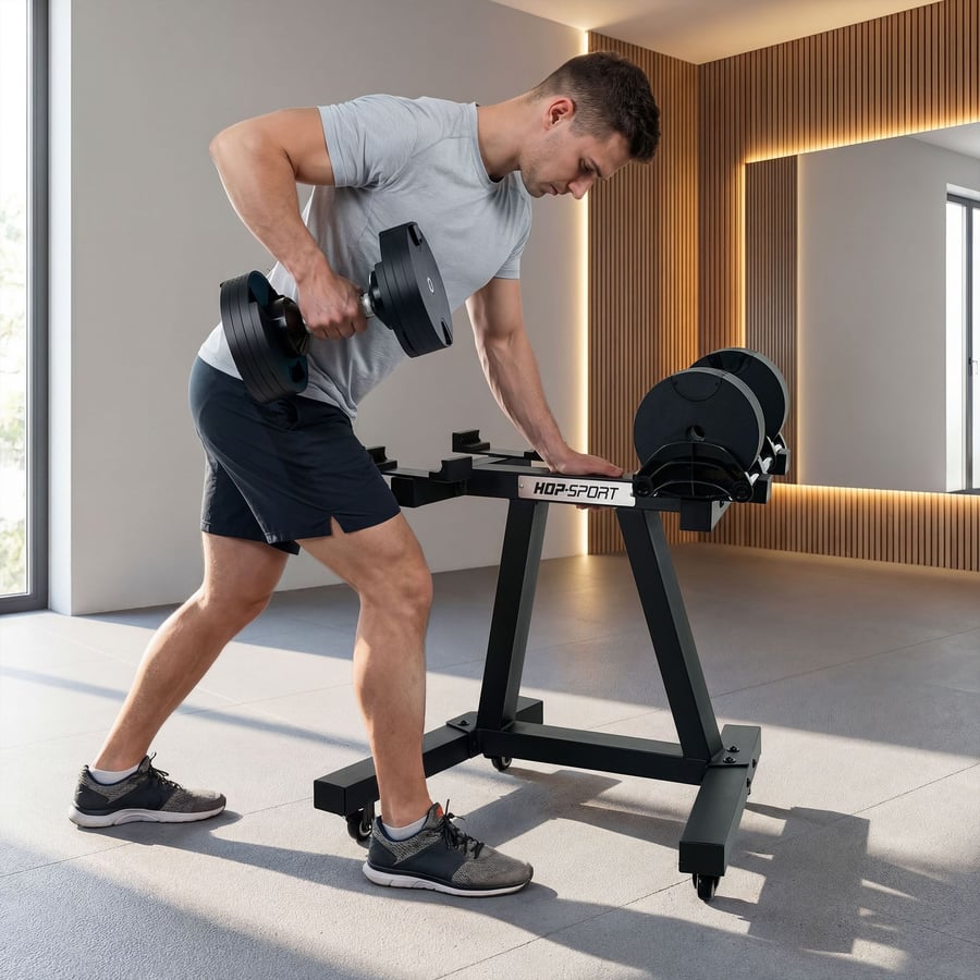 Stojak na hantle regulowane HS- - 5