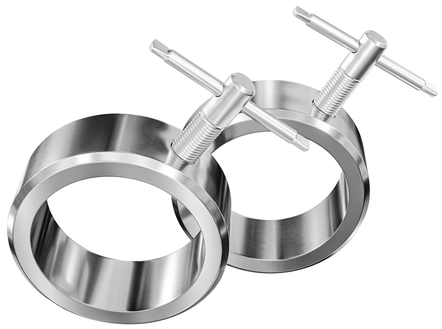 Zestaw metalowych zacisków na s - 1