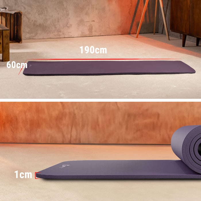 Tapis de gymnastique Hop-Sport de 190 cm en mousse NBR haute qualité.