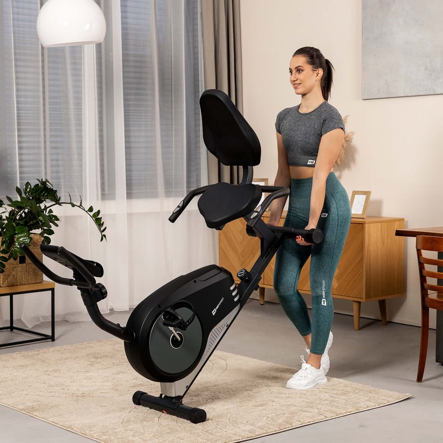 Vélo D'Appartement Hop-Sport HS-040L Avec Capteur De Pouls - Fitness à La Maison, Résistance Magnétique